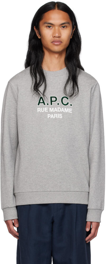 A.P.C. Gray Madame Sweatshirt Cover