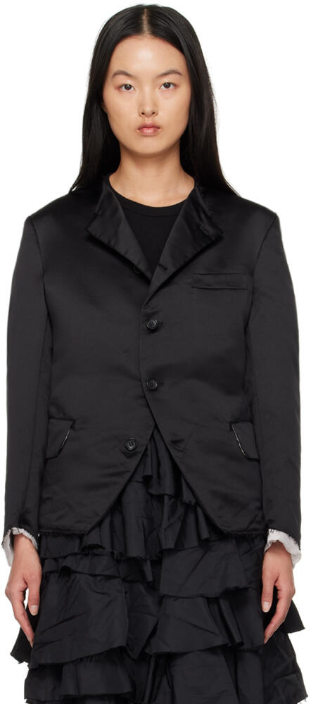 Black Comme des Garçons Black Raw Edge Blazer Cover