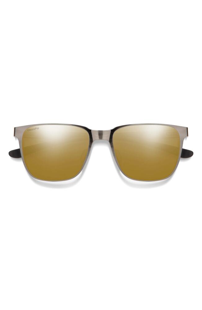 Smith Lowdown 54mm ChromaPop Polarized Square Sunglasses in Brushed Gunmetal /Bronze Cover