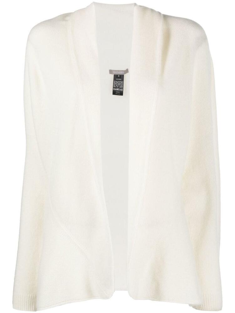 Suzusan open-front knit cardigan - White Cover