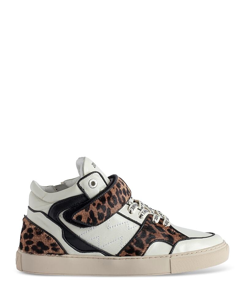 Zadig & Voltaire Women's Flash Lace Up Mid Top Sneakers Cover