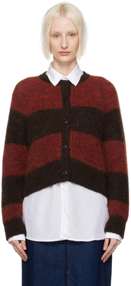 YMC Brown & Red Foxtail Cardigan Cover