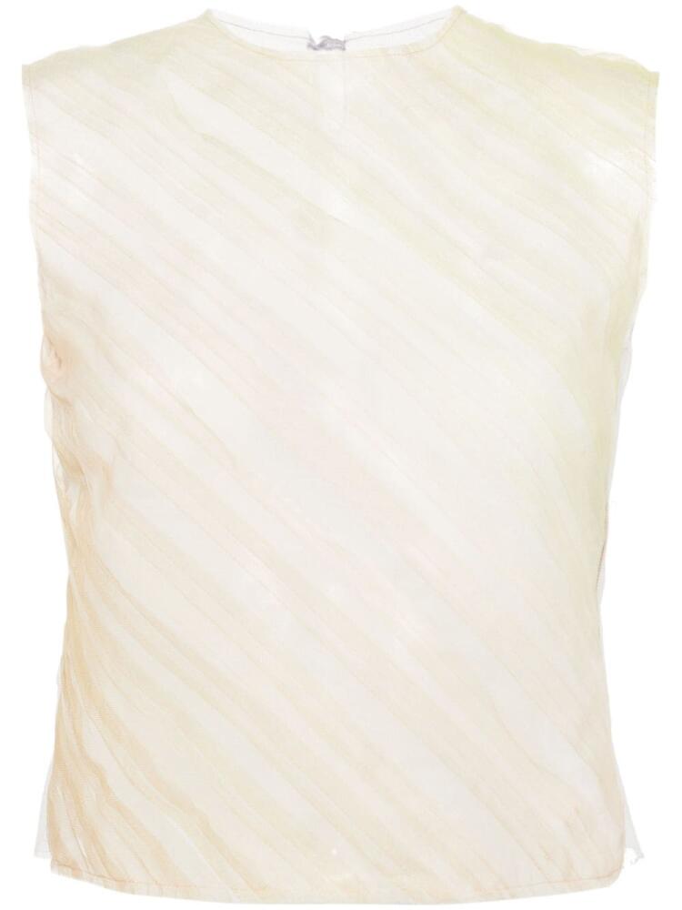 Viktor & Rolf pleated tulle tank top - Green Cover