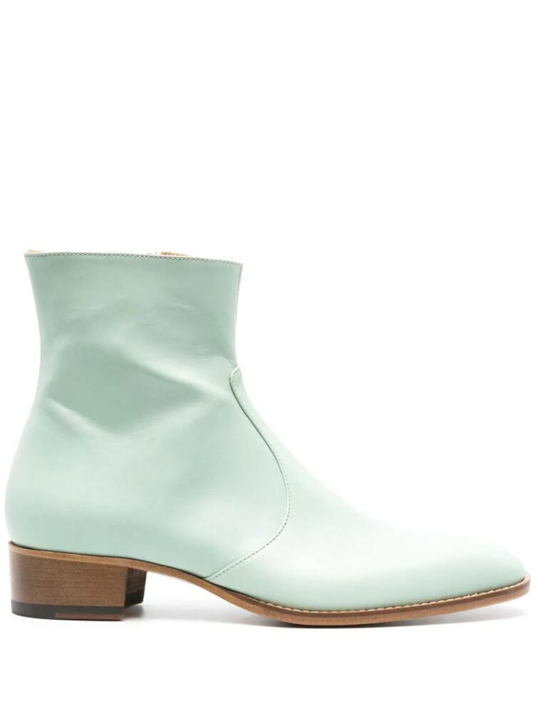 Scarosso Warren leather Chelsea boots - Green Cover