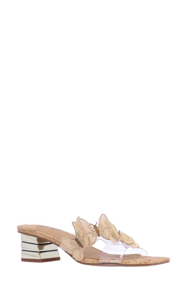 J. Reneé Cybel Slide Sandal in Clear/Natural/Gold Cover