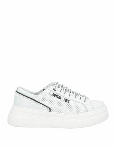 Patrizia Pepe Woman Sneakers White Calfskin Cover