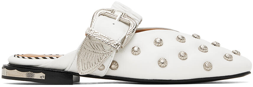 Toga Pulla White Studded Slippers Cover