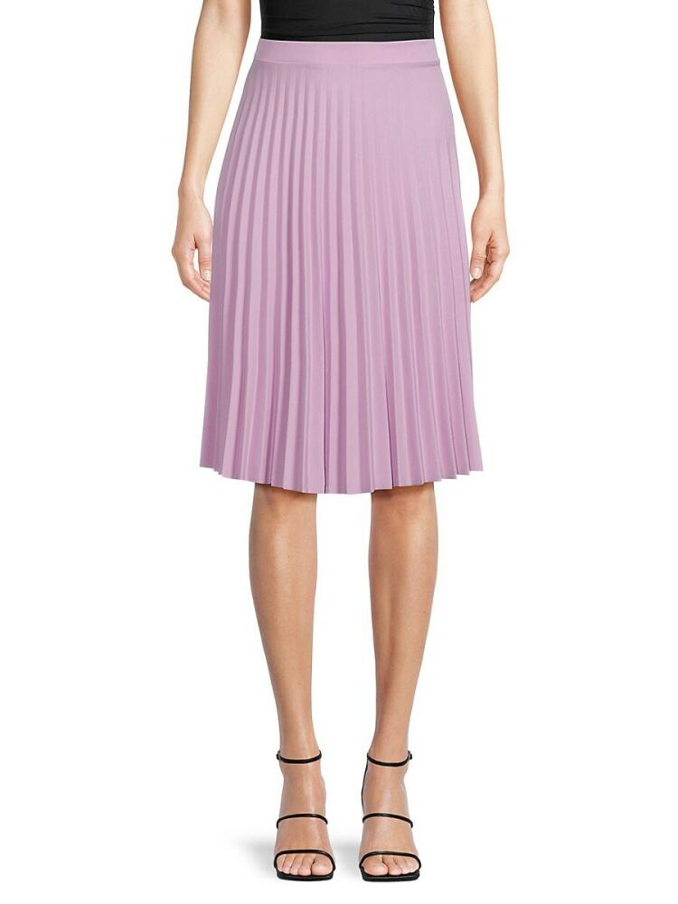 Love Ady Women's Accordion Pleated Knee Length Skirt - Wisteria Cover