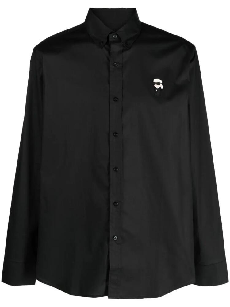 Karl Lagerfeld Ikonik Karl button-down shirt - Black Cover