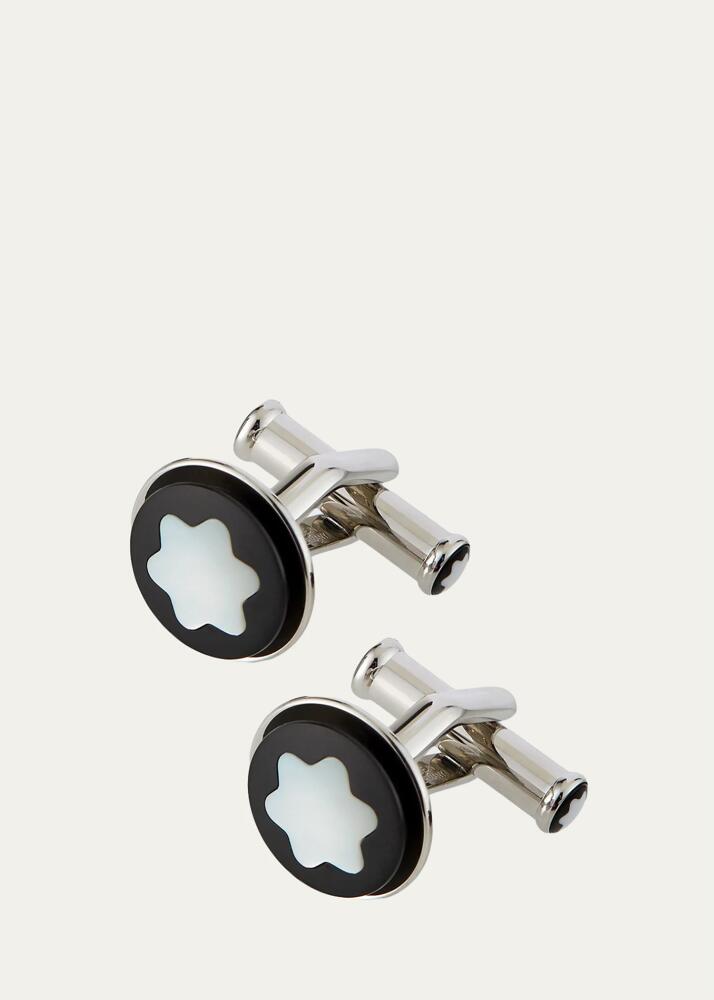 Montblanc Men's Round Snowcap Emblem Cufflinks Cover