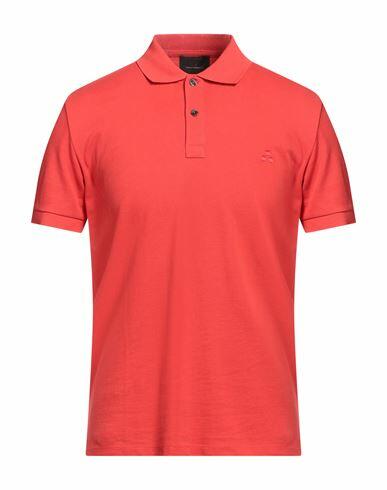 Peuterey Man Polo shirt Tomato red Cotton Cover