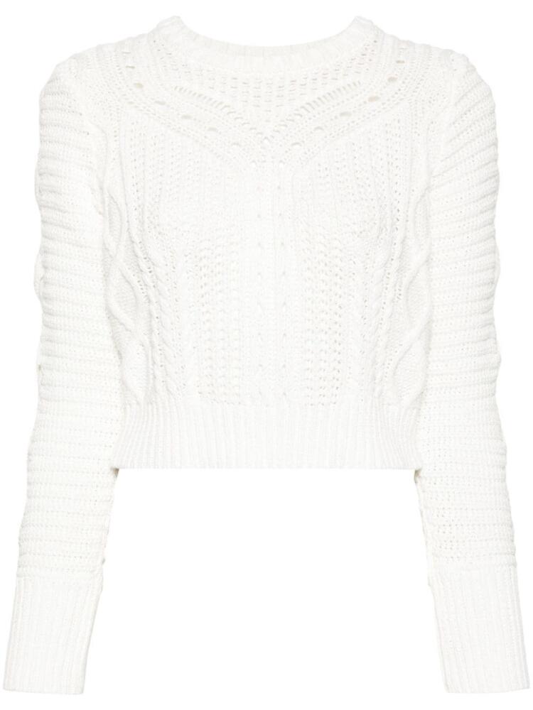 IRO cut-out cropped jumper - White Cover