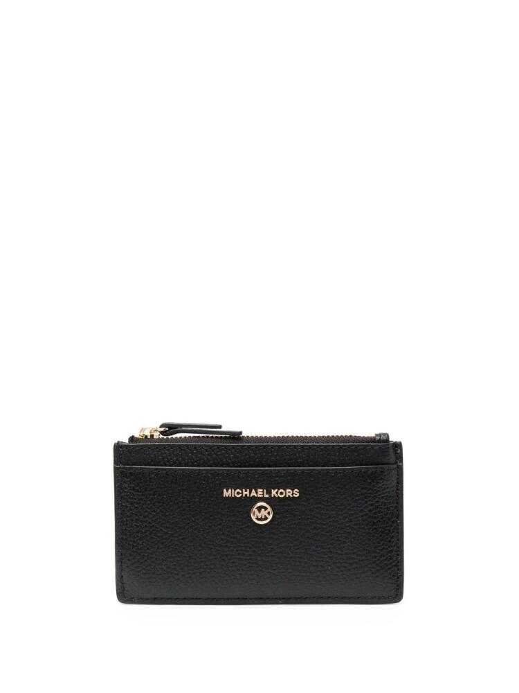 Michael Kors pebbled leather cardholder - Black Cover