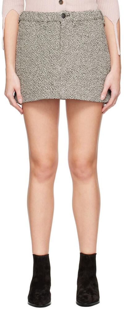 rag & bone Black & White Itty Bitty Miniskirt Cover