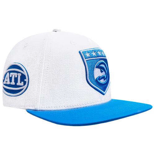 Pro Standard Mens Pro Standard Hawks Military Pinch Front Snapback Hat - Mens Blue/White Cover