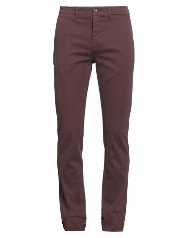 Harmont & Blaine Man Pants Burgundy Cotton, Elastane Cover