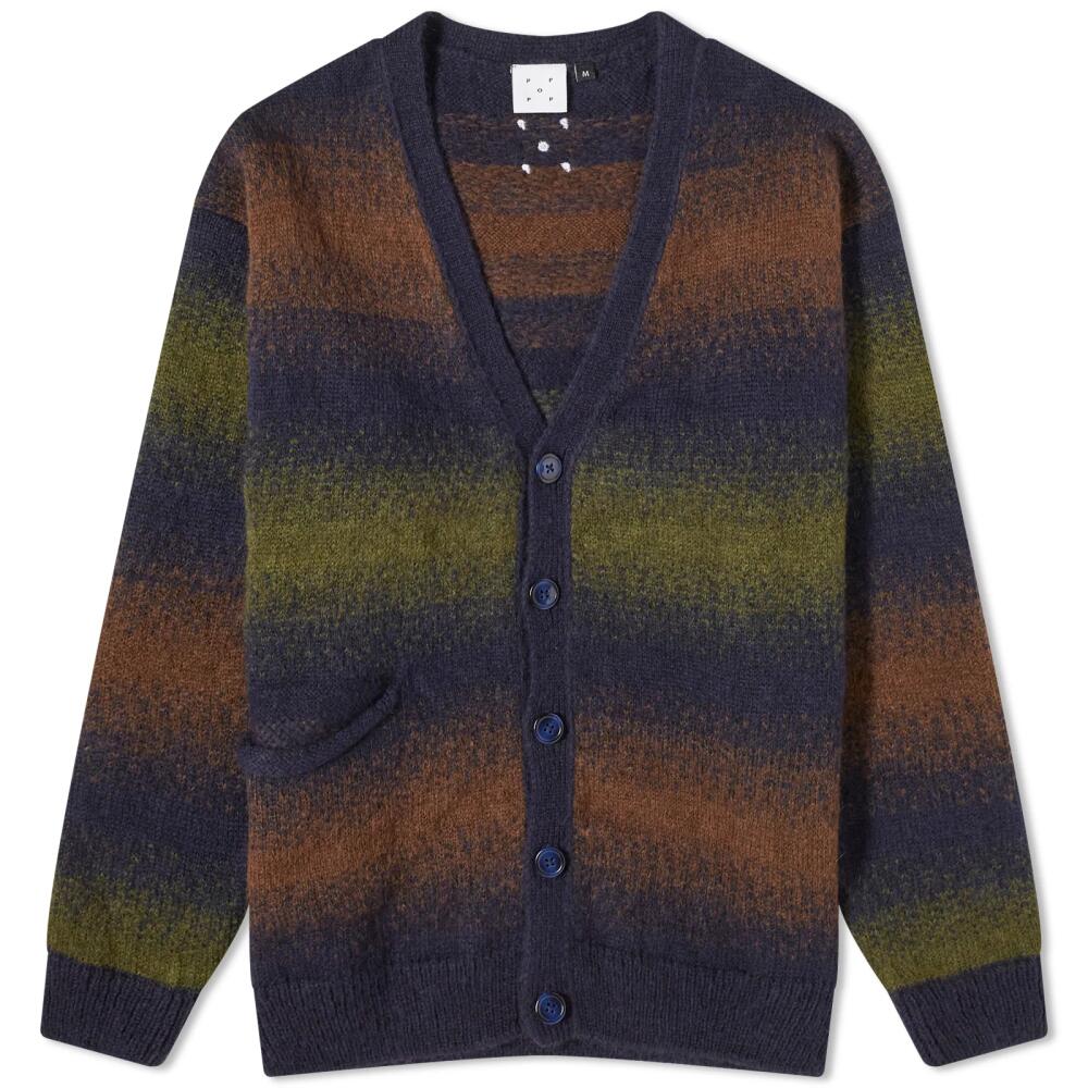 POP Trading Company Men's Striped Knitted Cardigan in Delicioso Cover