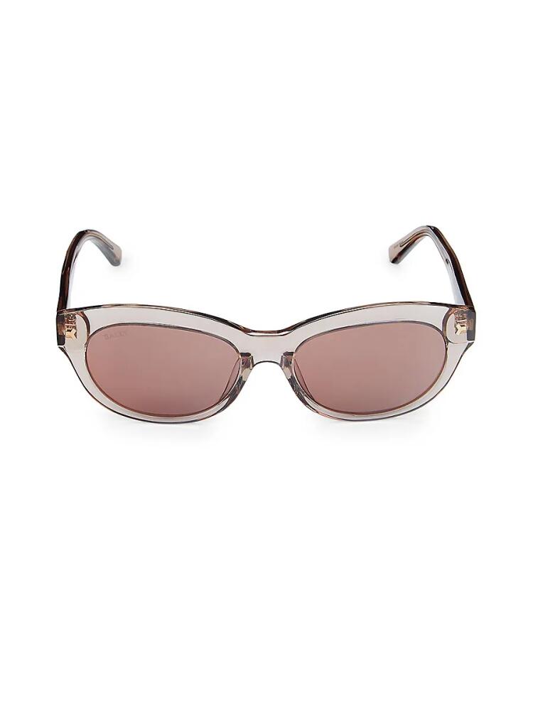 Bally Women's 54MM Oval Sunglasses - Light Brown Cover