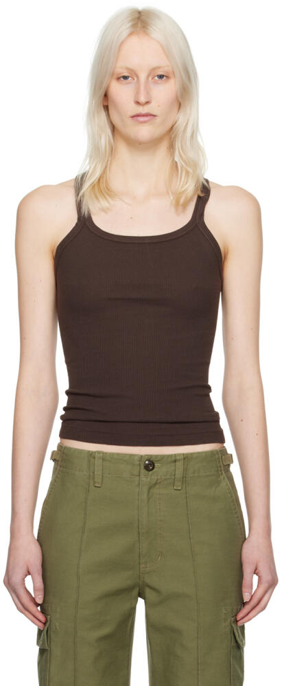 Re/Done Brown Hanes Edition Tank Top Cover