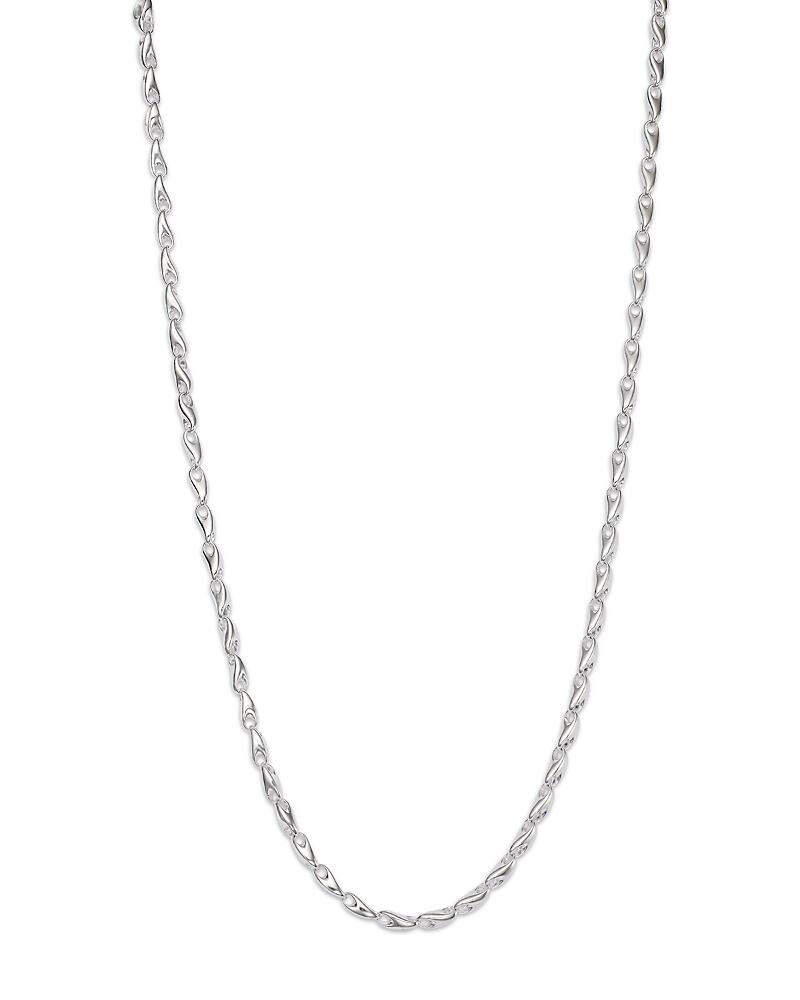 Georg Jensen Sterling Silver Reflect Slim Link Statement Necklace, 21.65 Cover