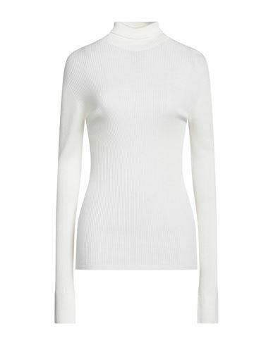 Sportmax Woman Turtleneck White Virgin Wool Cover