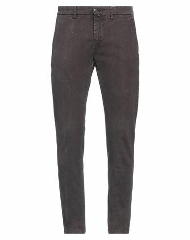 Siviglia Man Pants Cocoa Cotton, Polyester, Viscose, Elastane Cover