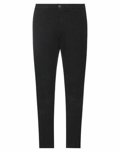 0/zero Construction Man Pants Black Cotton, Elastane Cover