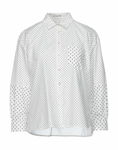 Le Sarte Pettegole Woman Shirt White Cotton, Silk Cover