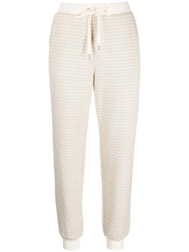 Michael Michael Kors monogram-print track trousers - Neutrals Cover