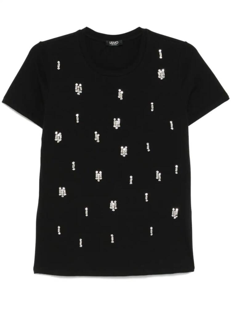 LIU JO crystal-embellished T-shirt - Black Cover