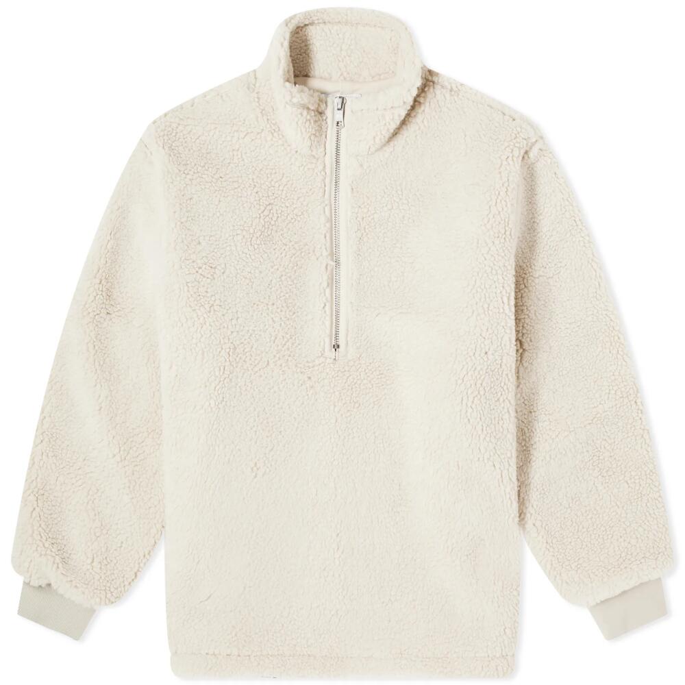 MKI Men's Shearling Quarter Zip in Off White Cover