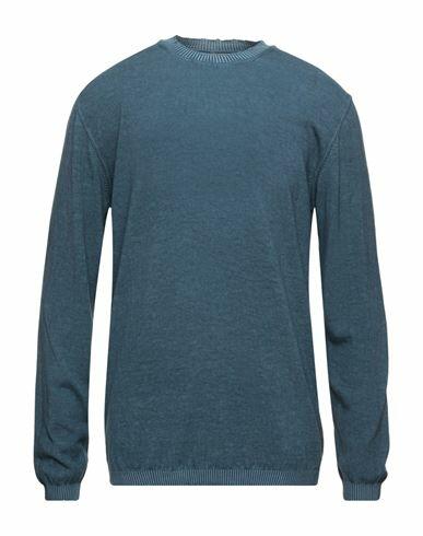 Stilosophy Man Sweater Slate blue Cotton Cover