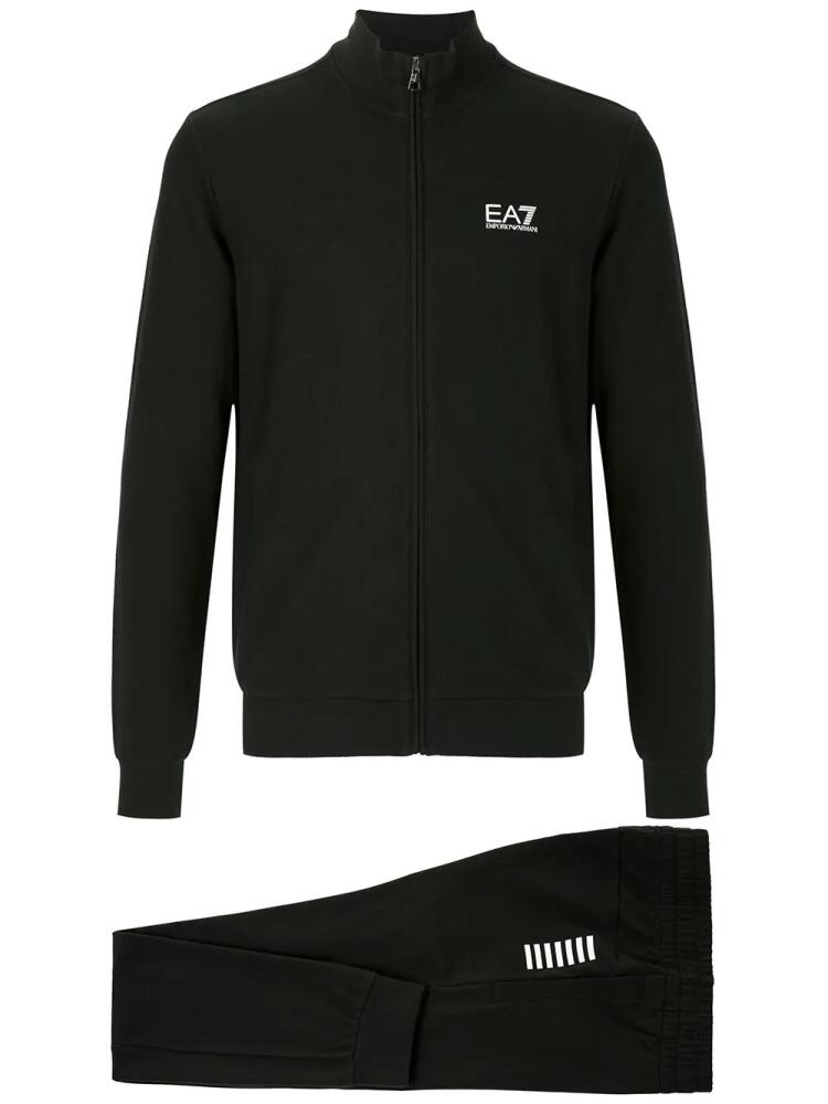 Ea7 Emporio Armani logo-print tracksuit - Black Cover