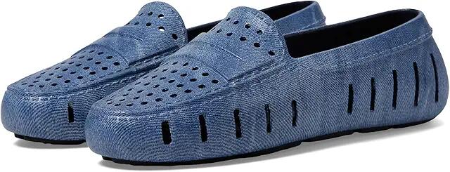 Floafers Posh Driver Print (Blue Denim) Women's Shoes Cover