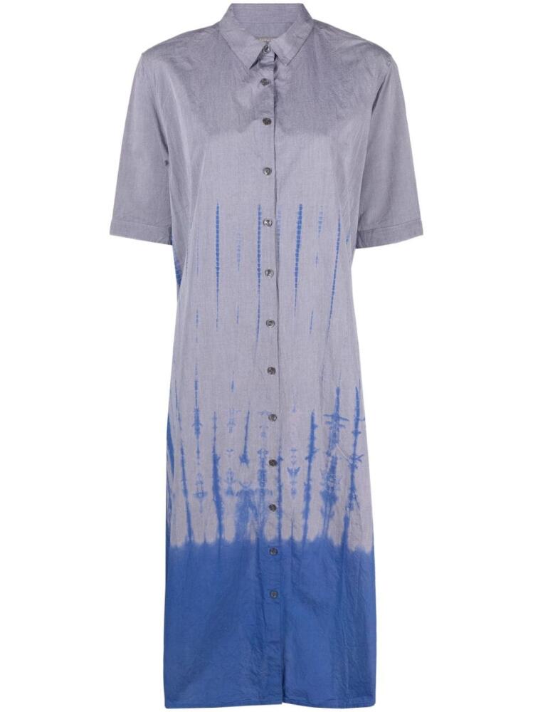 Suzusan Shibori chambray shirtdress - Grey Cover