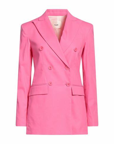 Suoli Woman Blazer Fuchsia Cotton, Elastane Cover