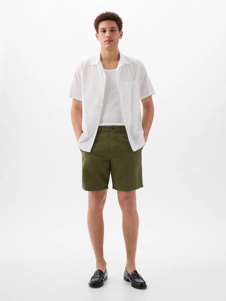 Gap 8" Linen-Cotton Shorts Cover