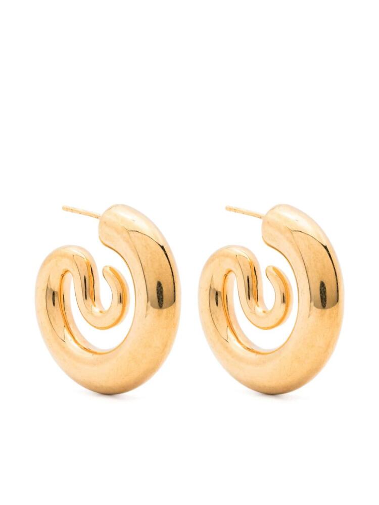 Panconesi small Serpent hoop earrings - Gold Cover