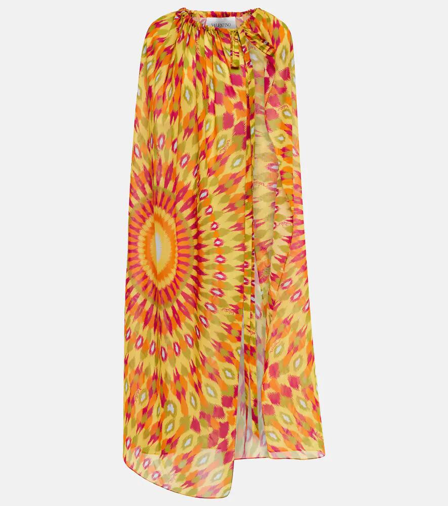 Valentino Printed cotton and silk beach cover-up Cover