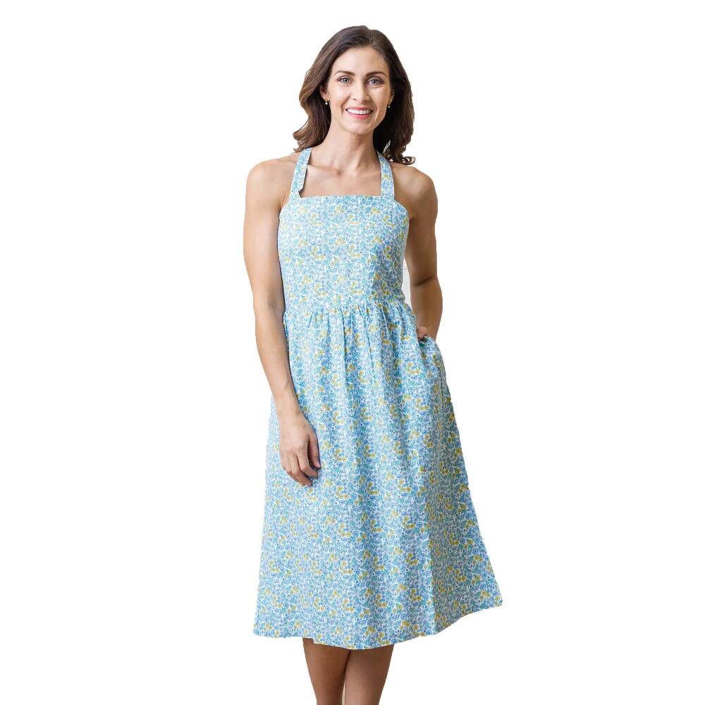 Hope & Henry Womens' Halter Dress in Multi Summer Floral Cover