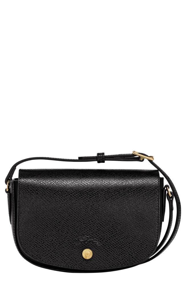 Longchamp Small Épure Leather Crossbody Bag in Black Cover