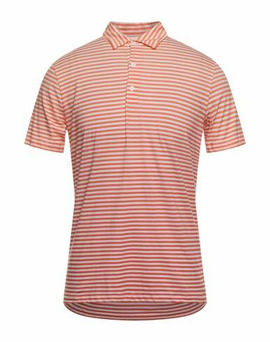 Majestic Filatures Man Polo shirt Orange Cotton Cover