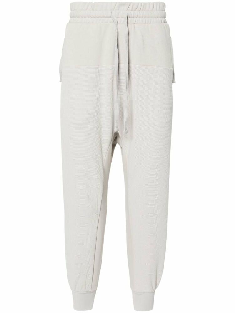 Thom Krom drop-crotch panelled track pants - Grey Cover