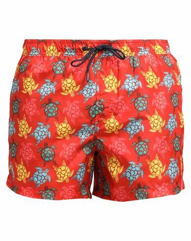 North Sails Man Swim trunks Red Polyester Cover