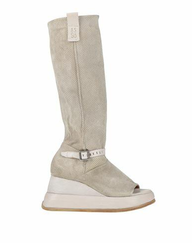 A. s.98 Woman Boot Light grey Soft Leather Cover