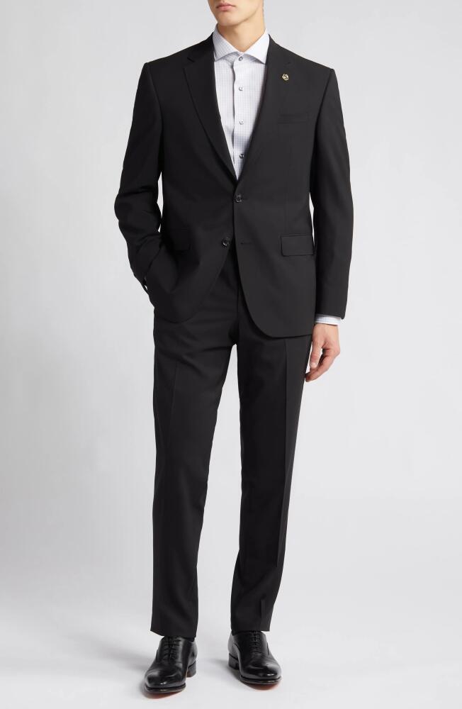 Ted Baker London Jay Trim Fit Solid Wool Suit in Black Cover