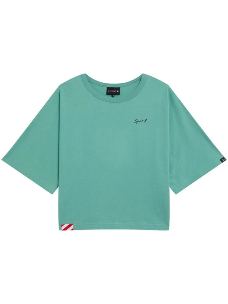 SPORT b. by agnès b. Dino Note-print crew-neck T-shirt - Green Cover