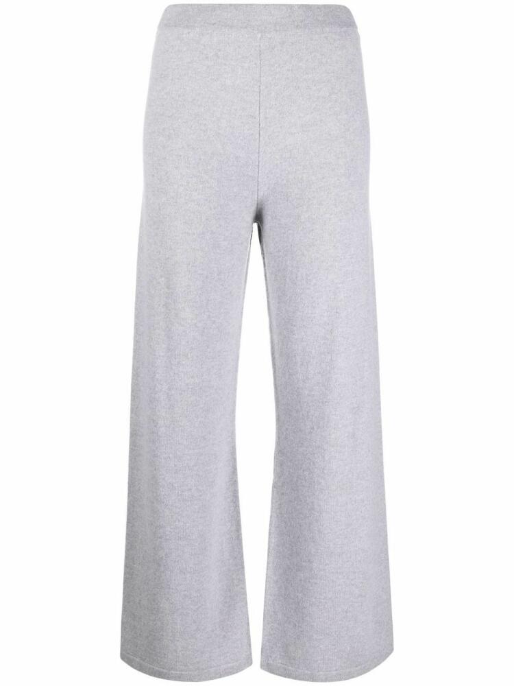 PAULA wide-leg cashmere trousers - Grey Cover