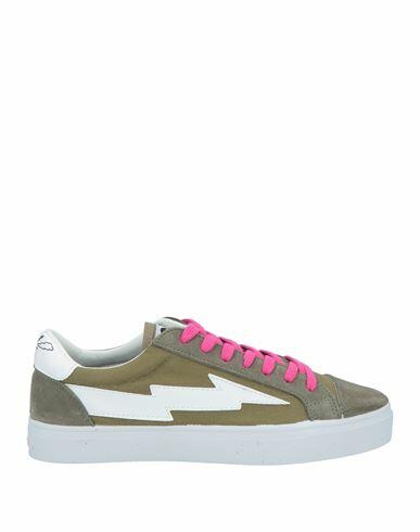 Sanyako Woman Sneakers Military green Leather Cover