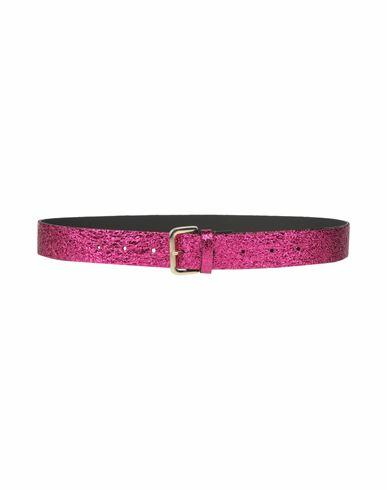 Vicolo Woman Belt Fuchsia Leather Cover